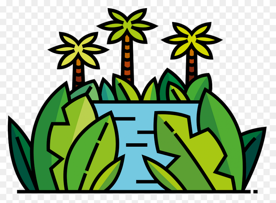Jungle Trees Animated - ClipartFlar