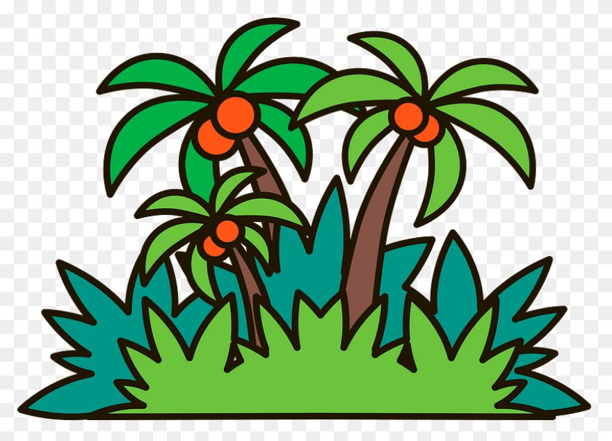Jungle Trees Animated - ClipartFlar