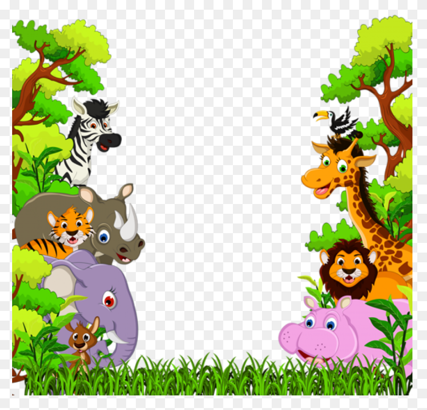 Jungle Trees Animated - ClipartFlar