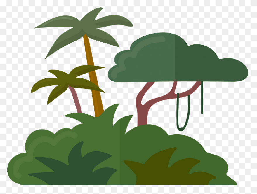 Jungle Trees Animated - ClipartFlar