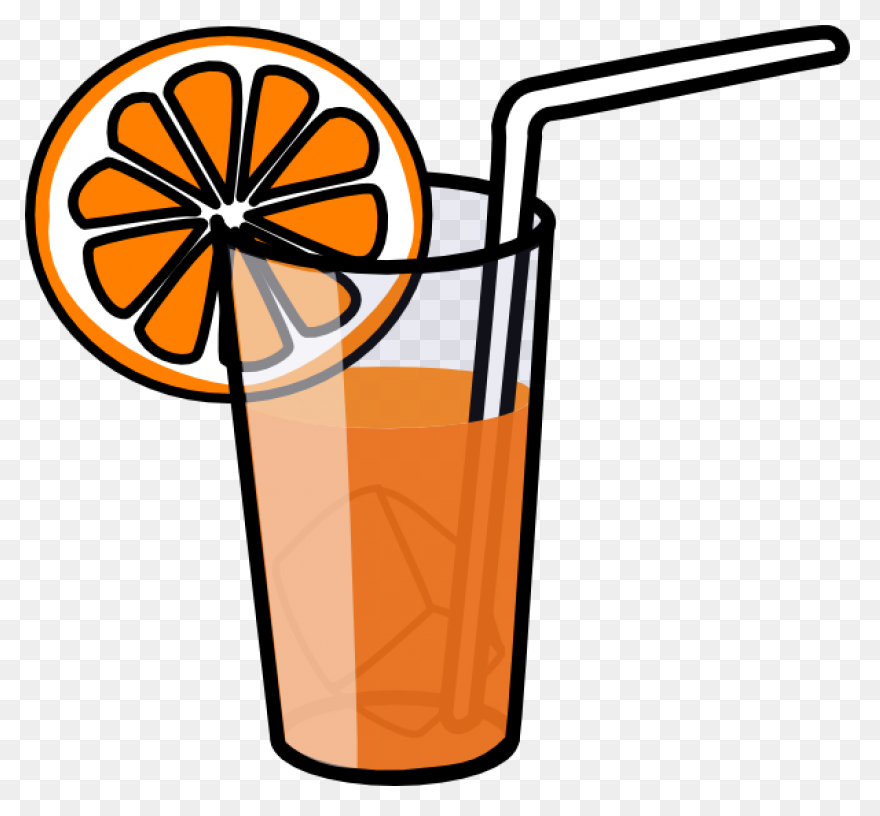 Orange Juice Glass Vector, Juice Cl