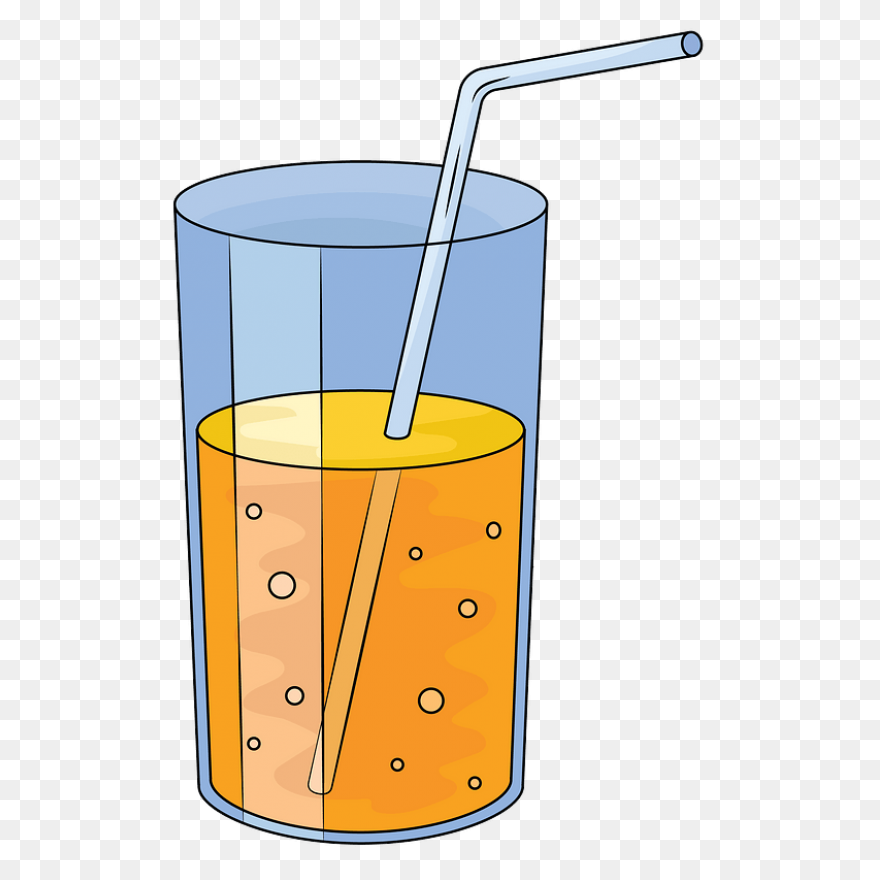 Orange Juice Glass Vector, Juice Cl