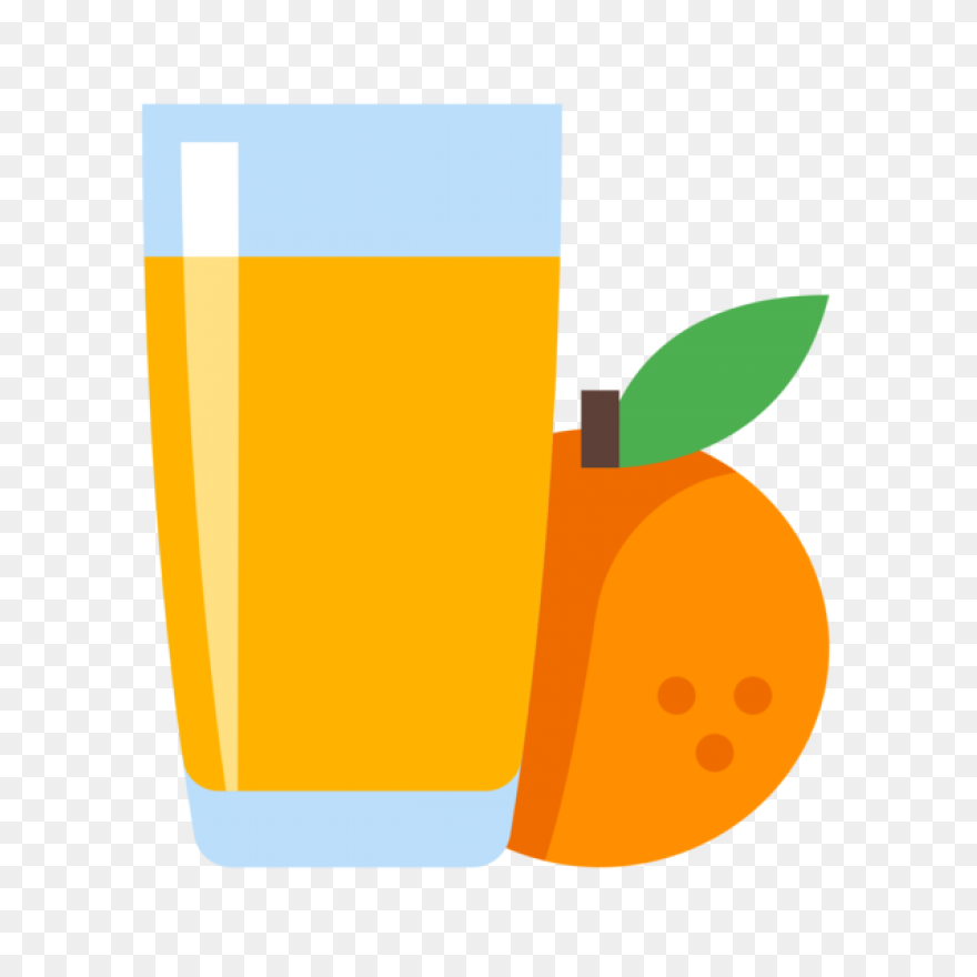 Orange Juice Glass Vector, Juice Cl