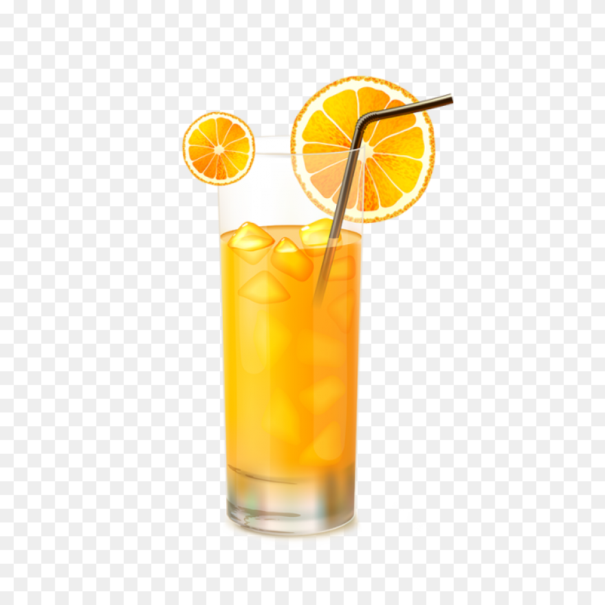 Orange Juice Glass Vector Juice - Juice