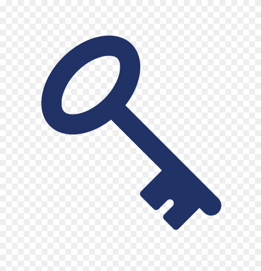 Icon Blue Key Clipart  - Key Icon