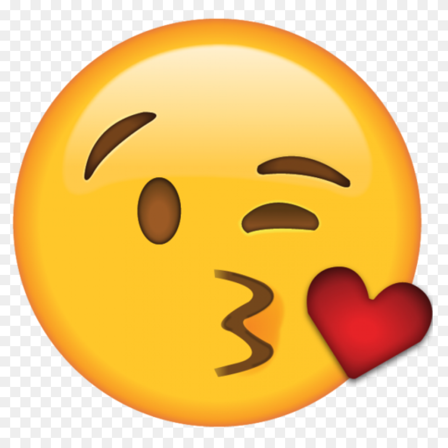 Face Blowing A Kiss Emoji Clipart. 