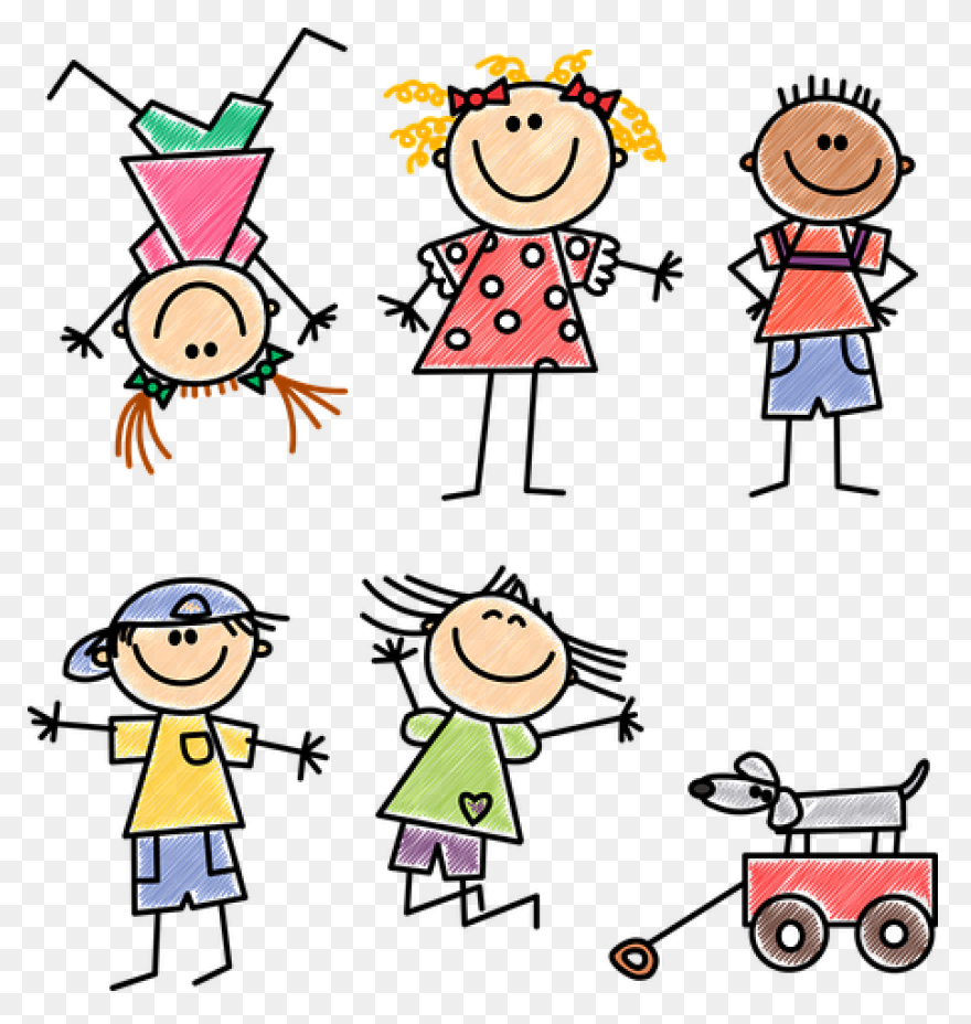 Free Children Playing Clipart, Down