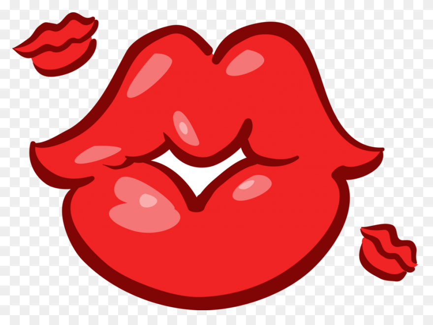 Vector Illustration Of Mouth Lips - Kisses