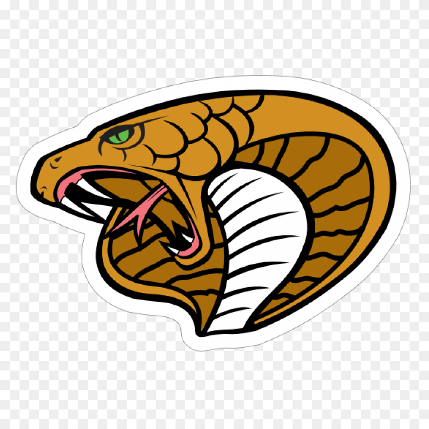 King Cobra Head Mascot Sticker - King Cobra