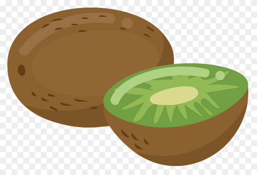 Kiwi Clipart Half Kiwi Clipart - Kiwi