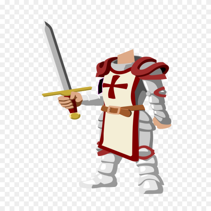 Sword Clipart Crusader - Knight Cli