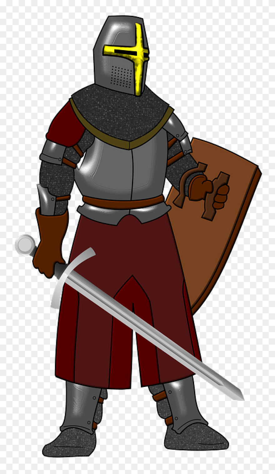 Sword Clipart Crusader - Knight Cli