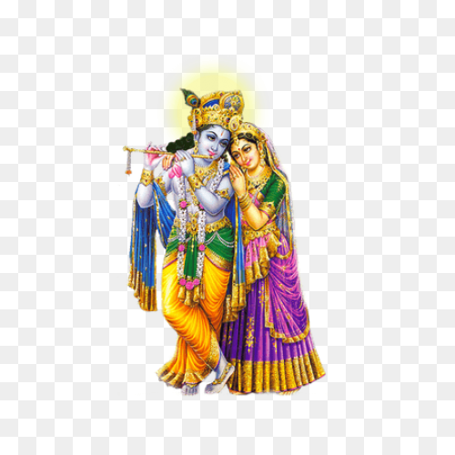 Download Radha Krishna Simple Png - Krishna Radha