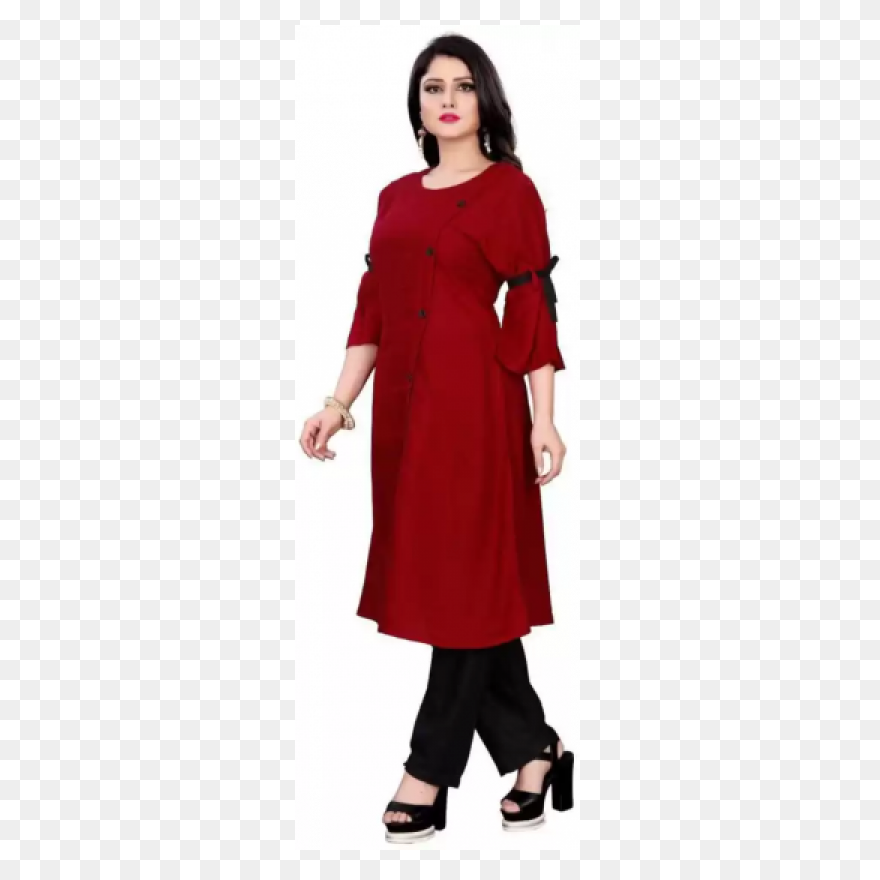Women Solid Rayon A-Line Kurti (Mar