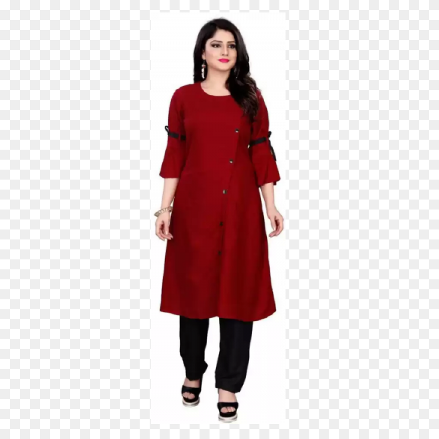 Women Solid Rayon A Line - Kurti