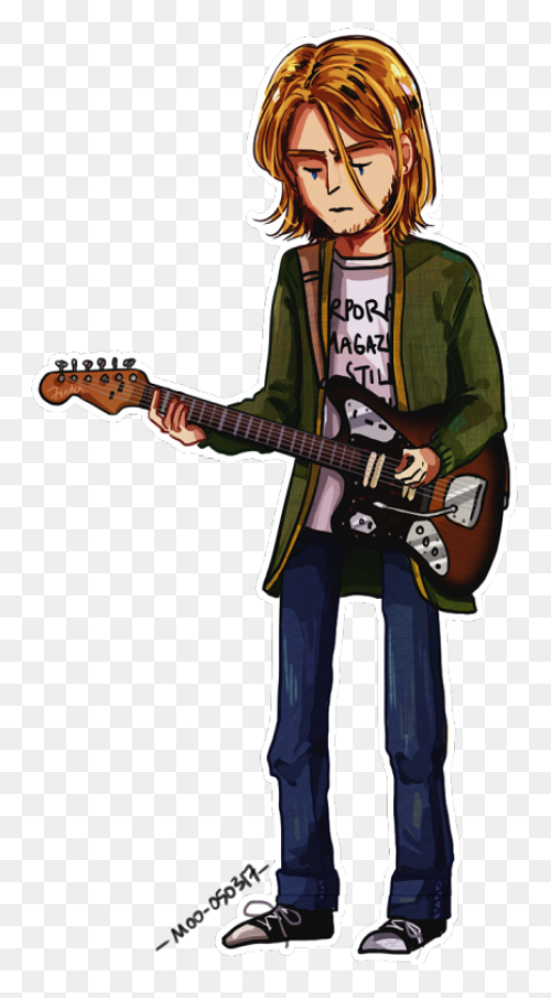 Kurt Cobain, Nirvana And Text - Ima