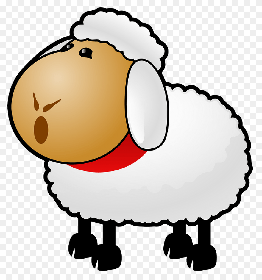 Sheep Lamb Clipart Black And White 