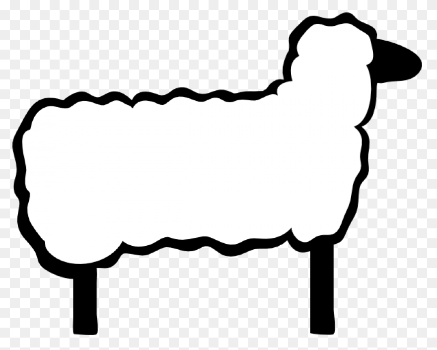 Sheep Lamb Clipart Black And White 