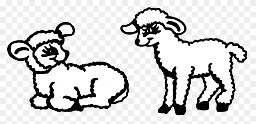 Sheep Lamb Clipart Black And White 