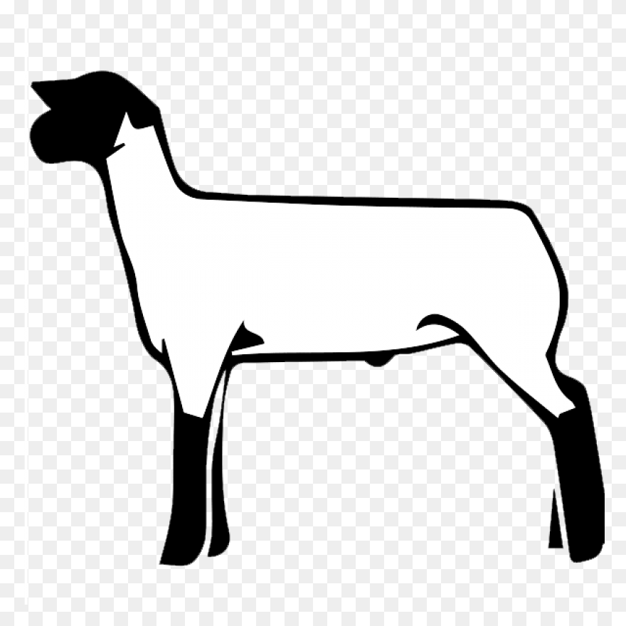 Sheep Lamb Clipart Black And White 