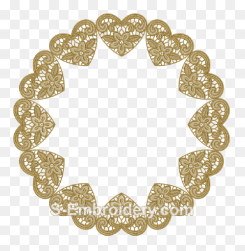 PNG-WebP > Lace Circle Flower Fr