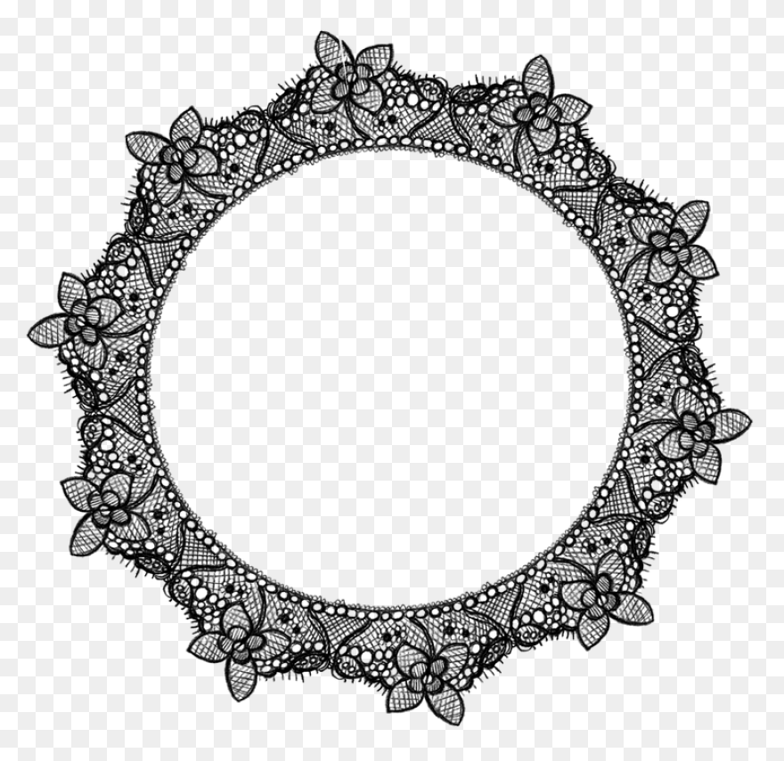 PNG-WebP > Lace Circle Flower Fr