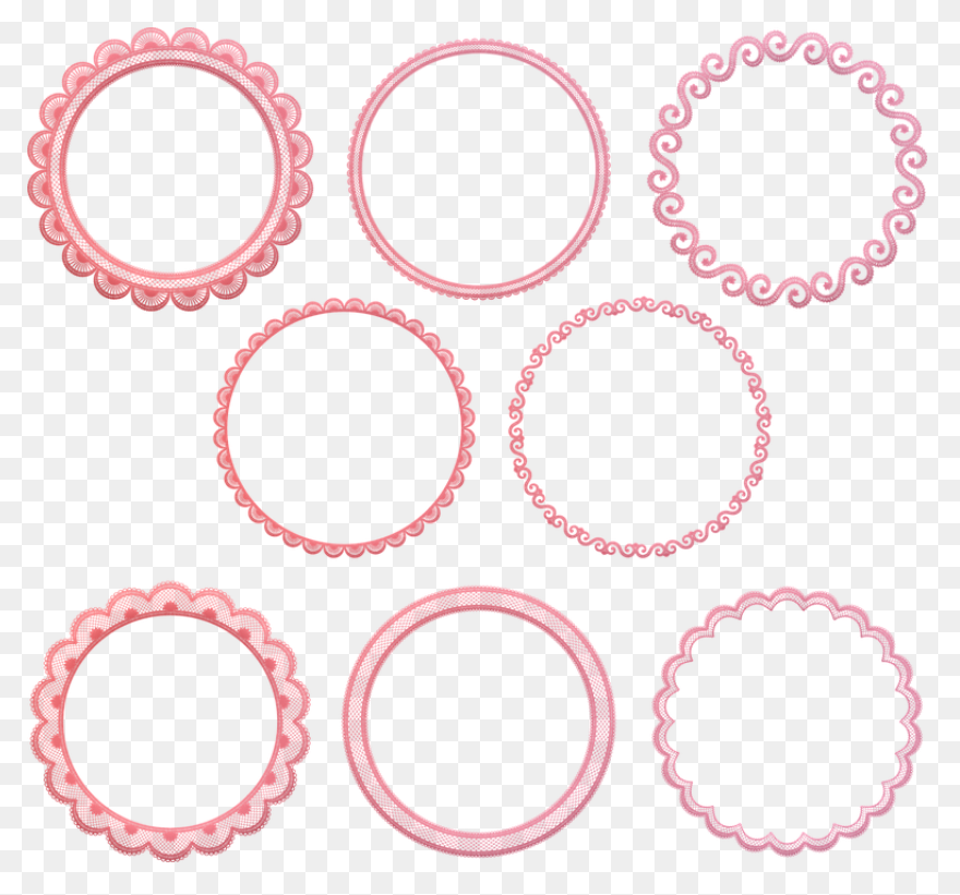 PNG-WebP > Lace Circle Flower Fr