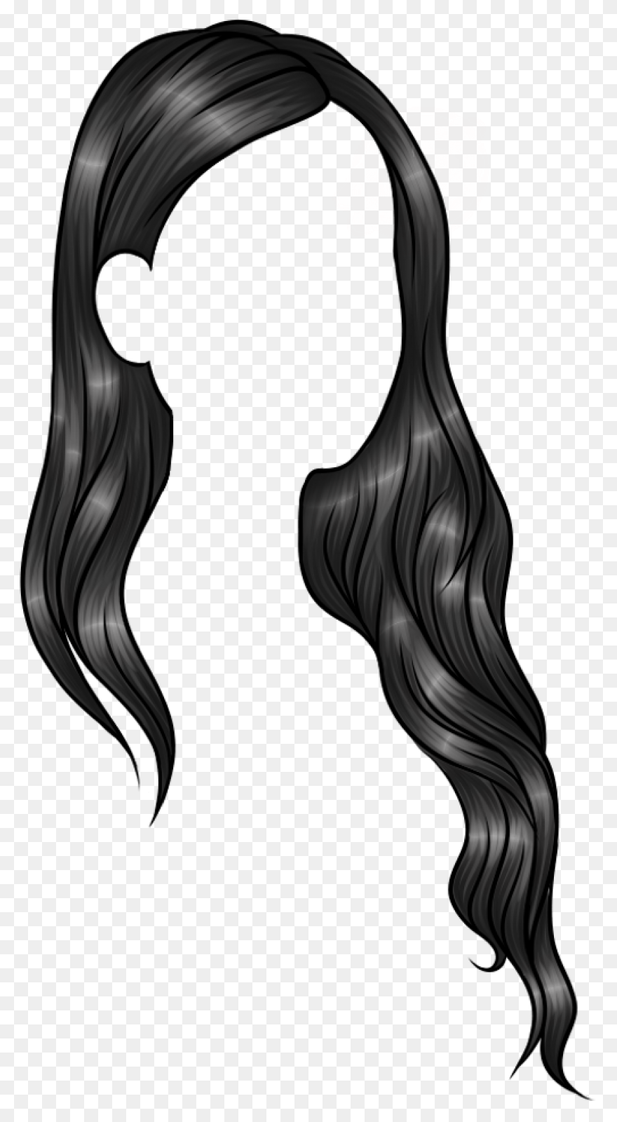 Smiling Brown Hair Lady Clip Art At