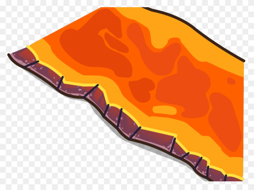 Lava - Pixel Art Gemstone Clipart -