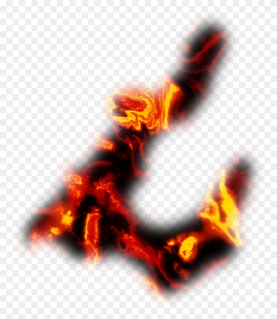 Lava - Pixel Art Gemstone Clipart -