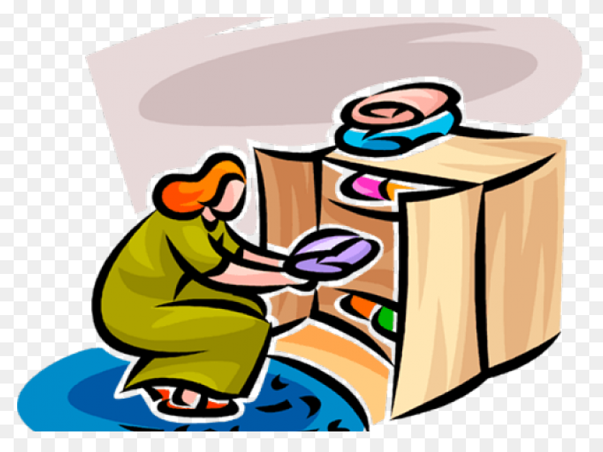 Women Clipart Laundry Put Away - Laundry