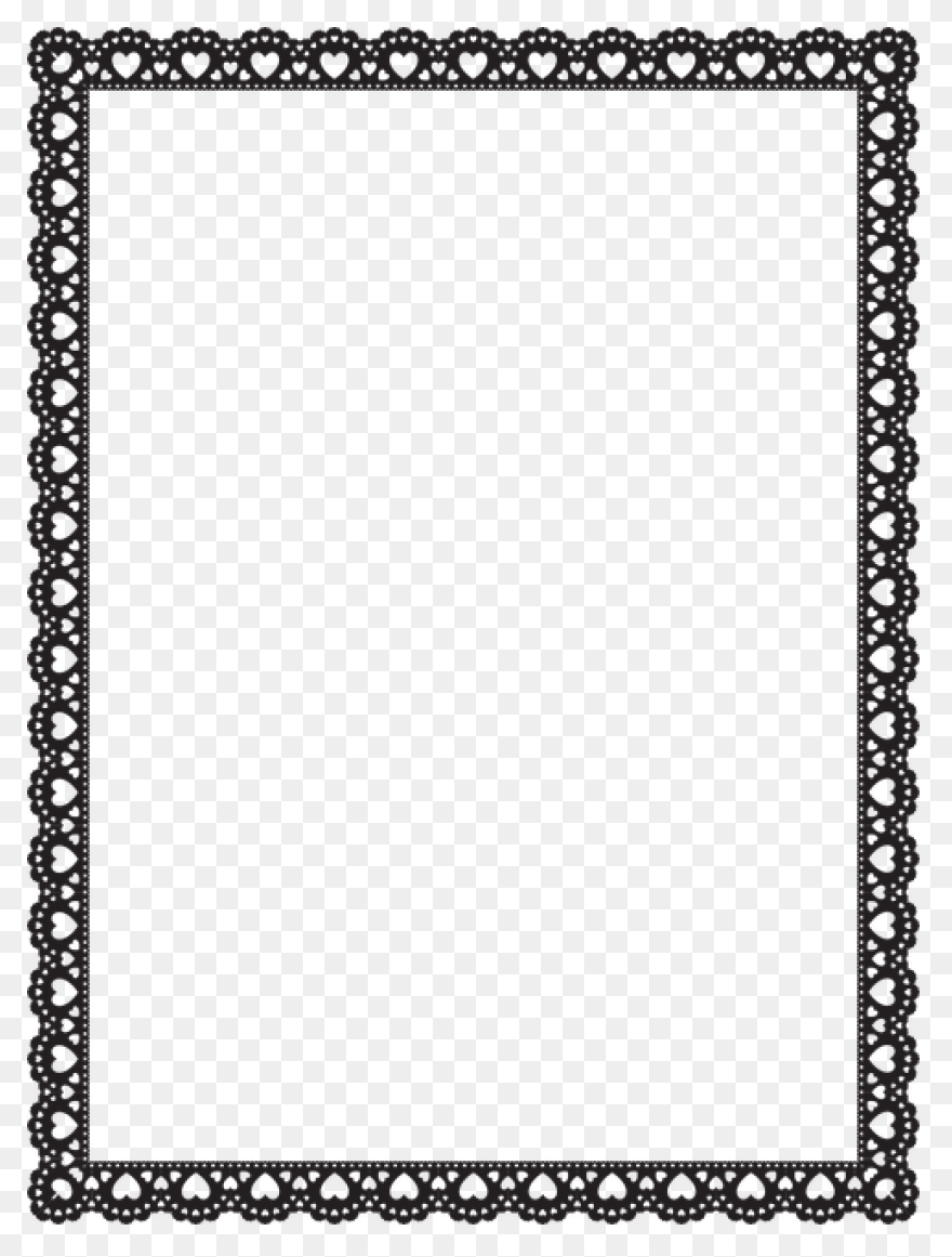 Lace Frame Border Free Vector - Lace Vector