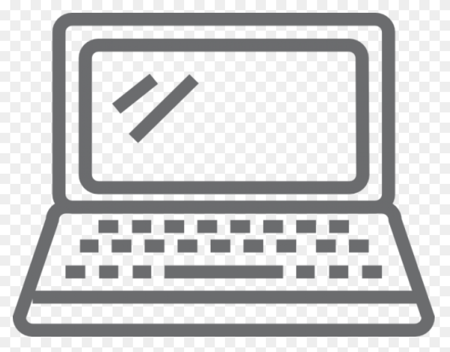 Laptop Free Icon Of Outline - Laptop Icon