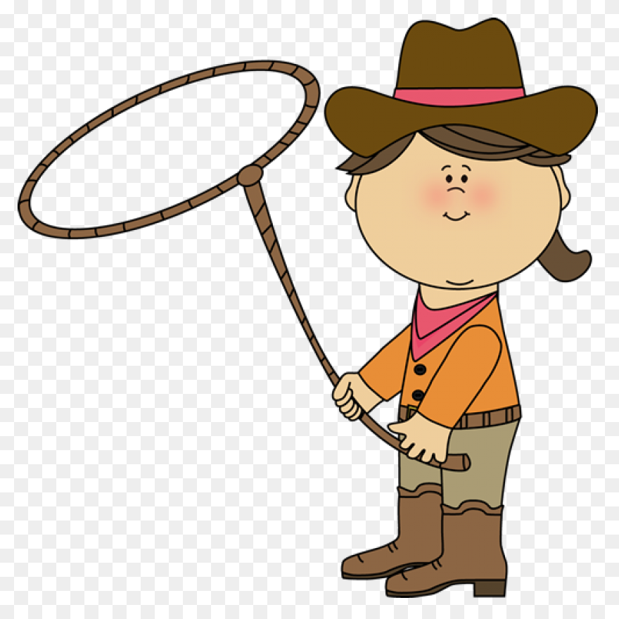 Cowgirl With Lasso Clipart N4 - Lasso