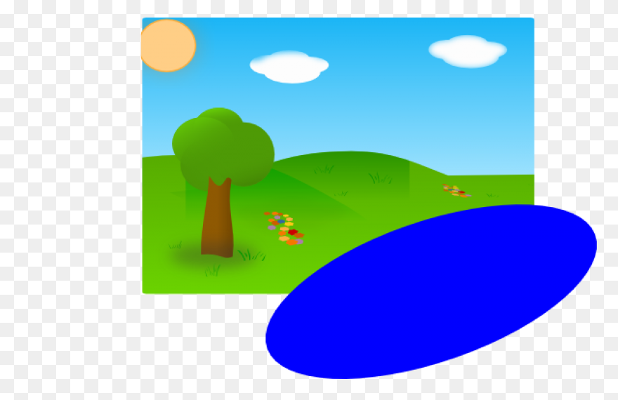 Mountain Lake Clipart - ClipartFlar