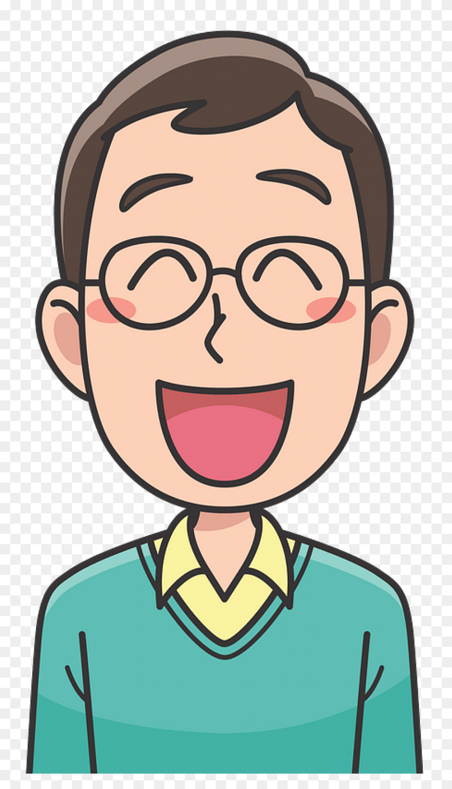 Laughing Man Clip Art - ClipartFlar