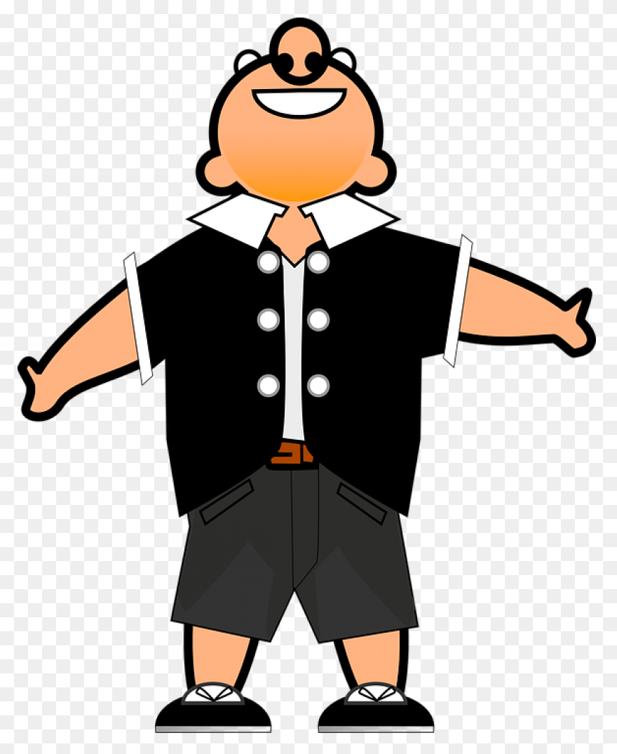 Laughing Man Clip Art - ClipartFlar