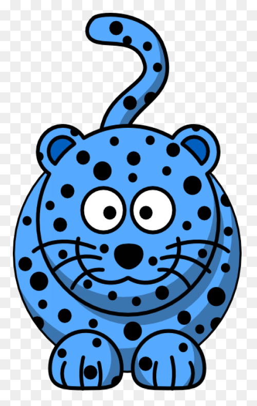 Blue Leopard Clipart At .com - Leopard