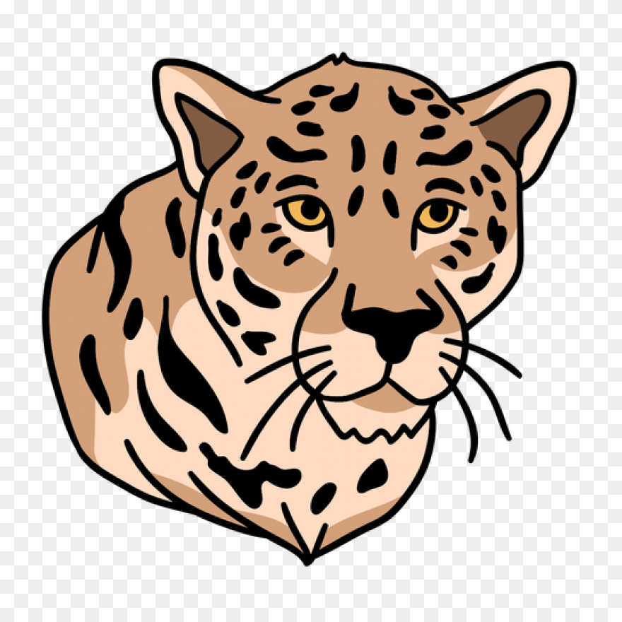 Sitting Leopard - ClipartFlare