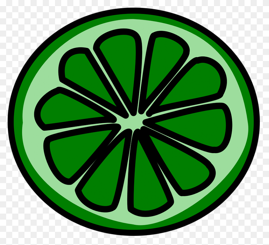 Lemon Lime Green Free Vector - Lime Slice
