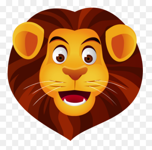 Lion Head Roaring PNG-WebP | Lion H