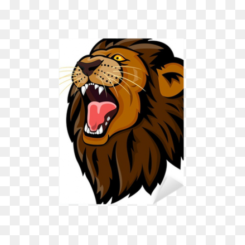Lion Head Roaring PNG-WebP | Lion H