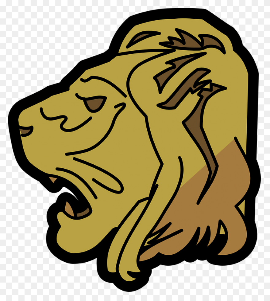 Lion Head Roaring PNG-WebP | Lion H