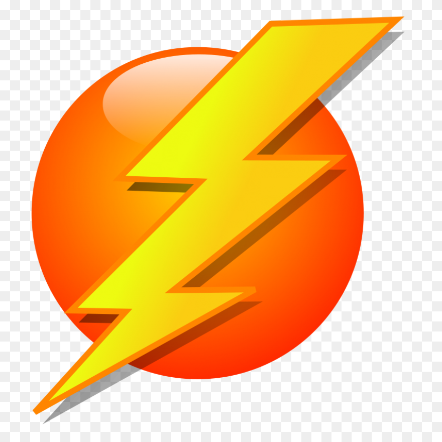 Red Lightning Bolt Icon - Free Red 