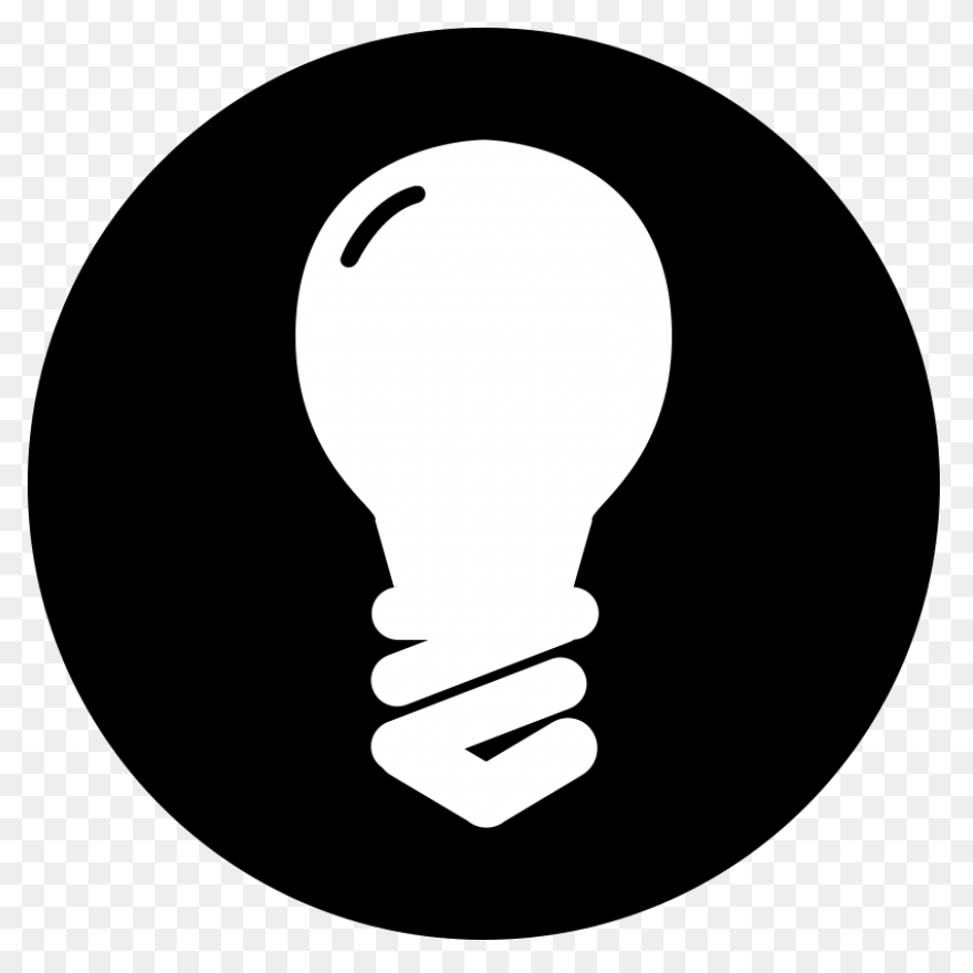 Black Light Bulb 2 Icon - Free Blac