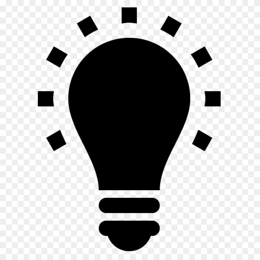 Black Light Bulb 2 Icon - Free Blac