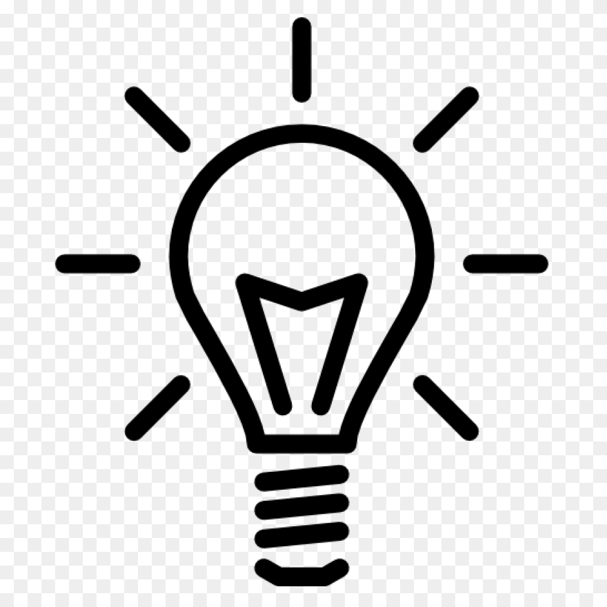 Black Light Bulb 2 Icon - Free Blac