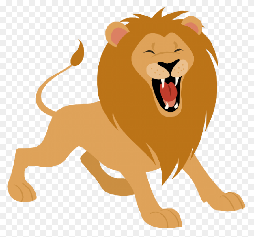 Lion Head Roaring PNG-WebP | Lion H
