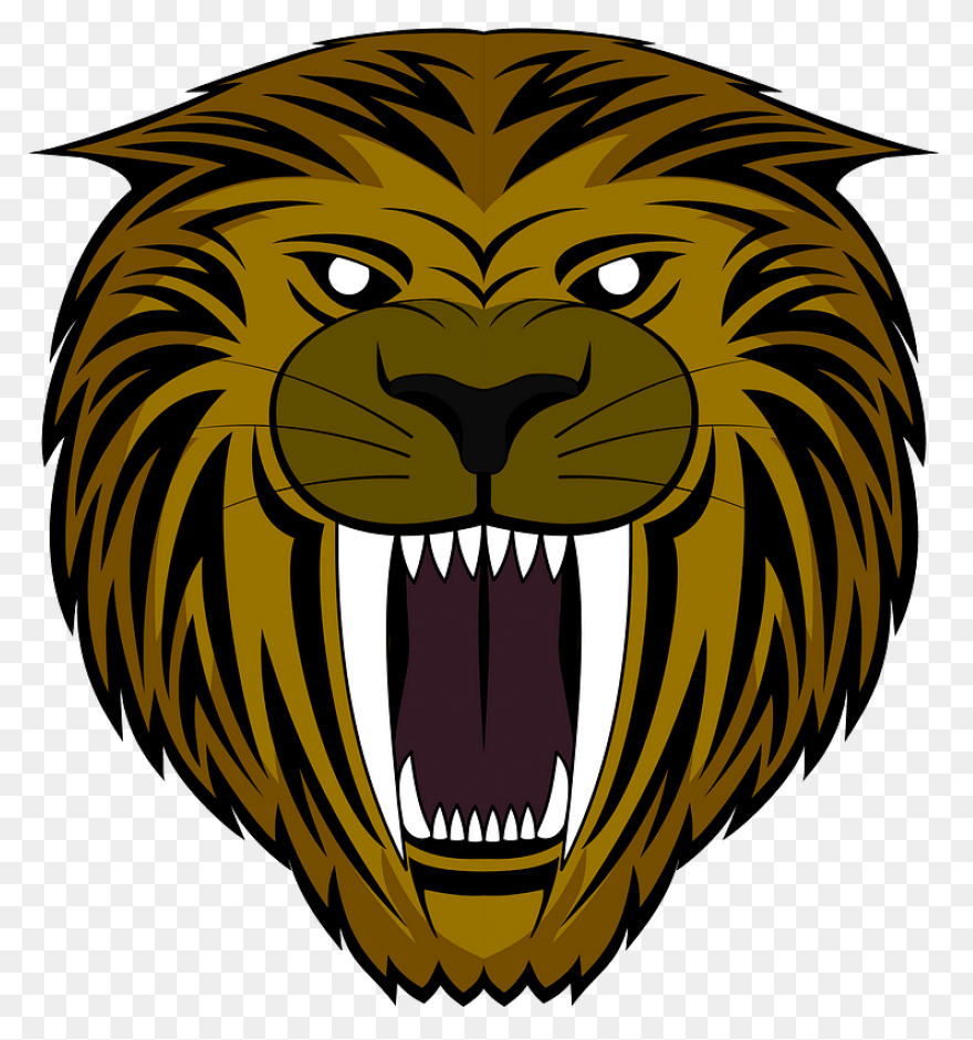 Lion Head Roaring PNG-WebP | Lion H