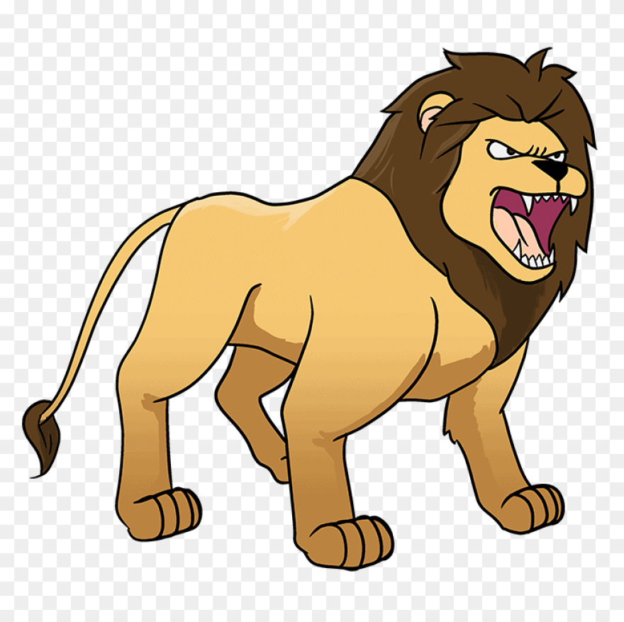 Lion Head Roaring PNG-WebP | Lion H